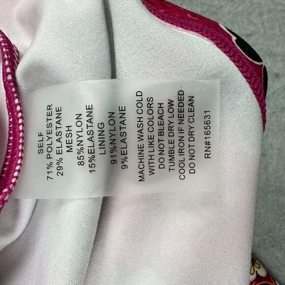 NWT Johnny Was Yama Bee Active Mesh Tank Size XS Pink Maroon Floral Athletic NEW - Picture 12 of 12